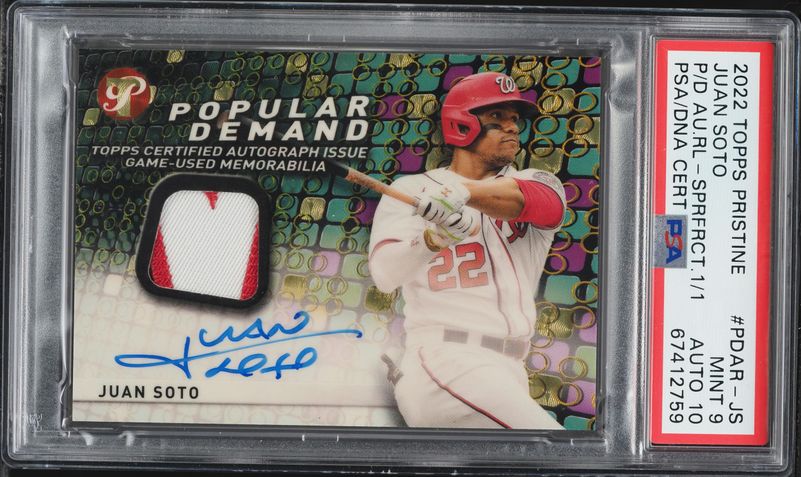 2022 Topps Now Juan Soto AUTO /99 #567A PSA 10 GEM MINT on