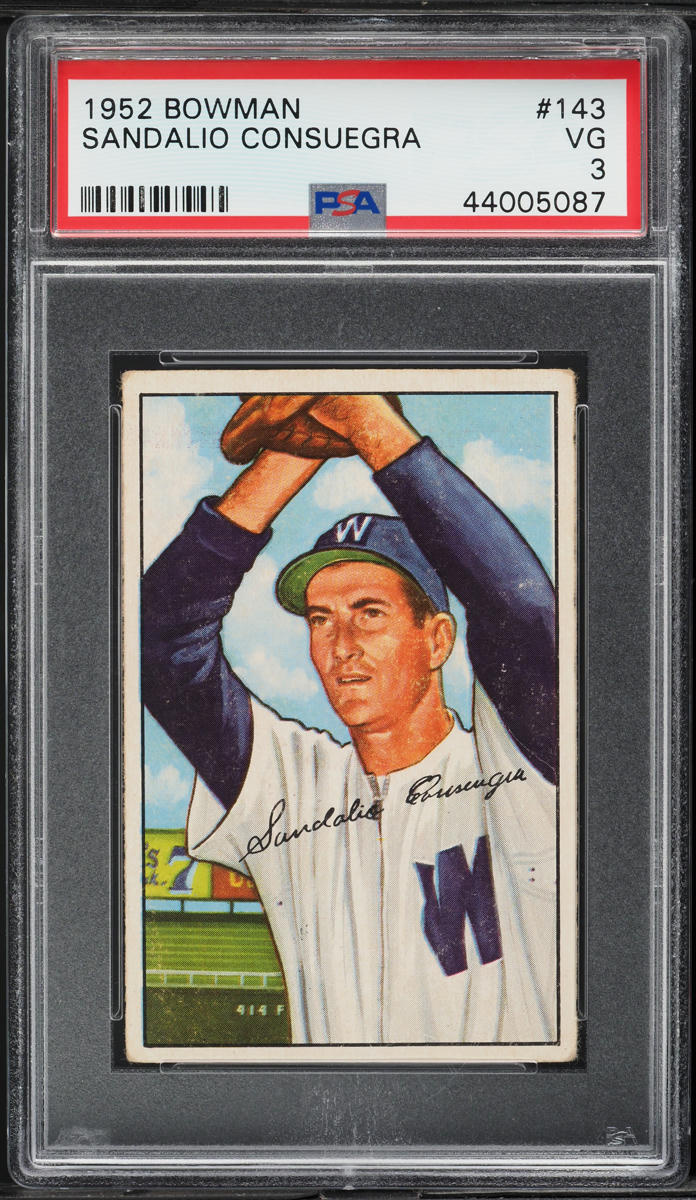 1952 Bowman Sandalio Consuegra #143 PSA 3 VG