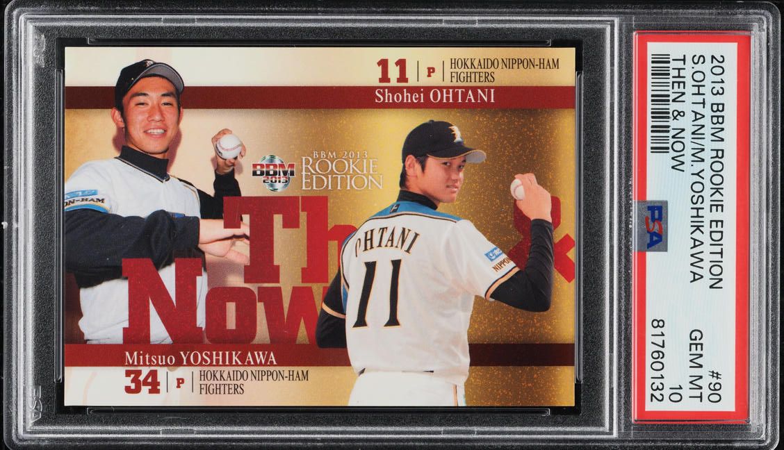 2013 BBM Japan Edition Then & Now Yoshikawa Shohei Ohtani ROOKIE #90 PSA 10 GEM MINT