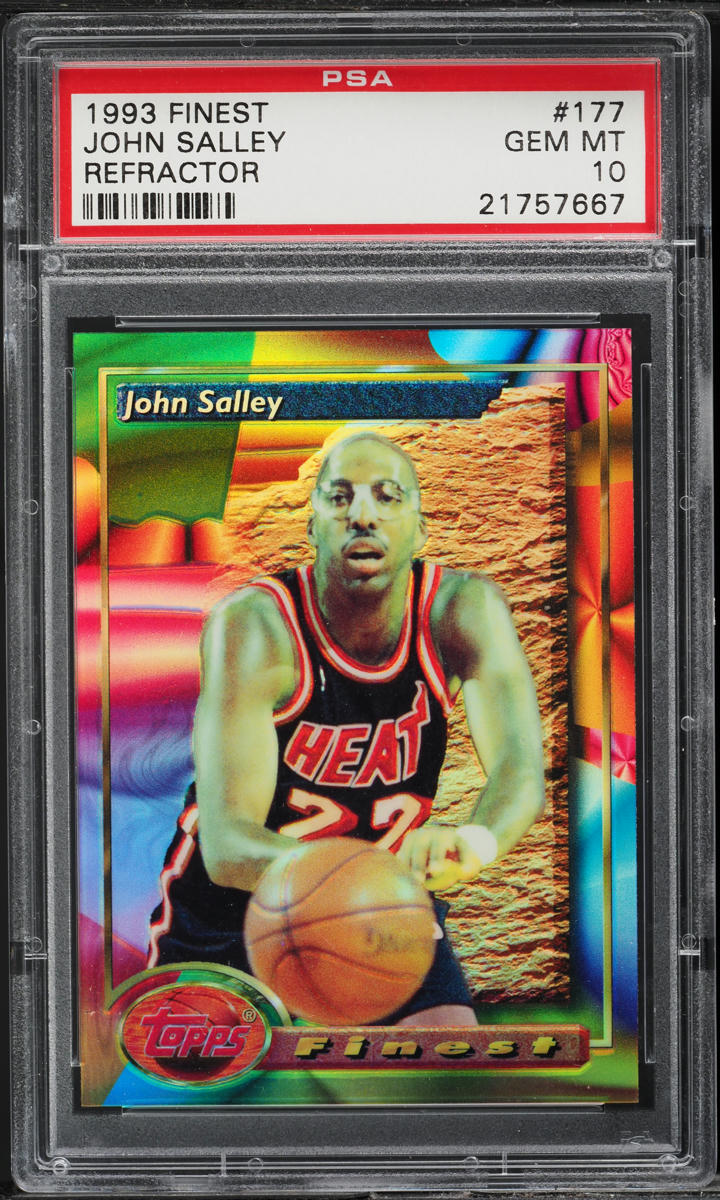 1993 Finest Refractor John Salley #177 PSA 10 GEM MINT