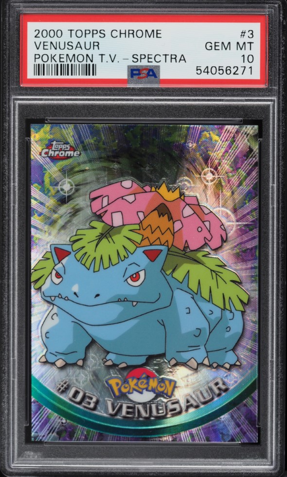 2000 Pokemon Topps Chrome Series 1 Spectra Venusaur #3 PSA 10 GEM MINT