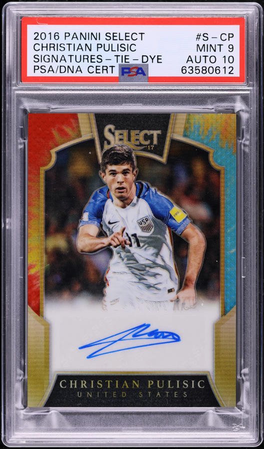 2016 Donruss Holographic Christian Pulisic ROOKIE RC #224 PSA 10