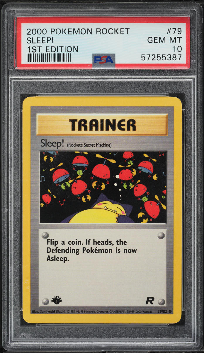 2000 Pokemon Team Rocket 1st Edition Sleep! #79 PSA 10 GEM MINT