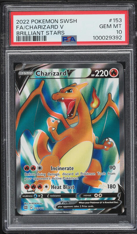 2022 Pokemon Japanese SWSH VSTAR Universe Charizard V #211 PSA 10