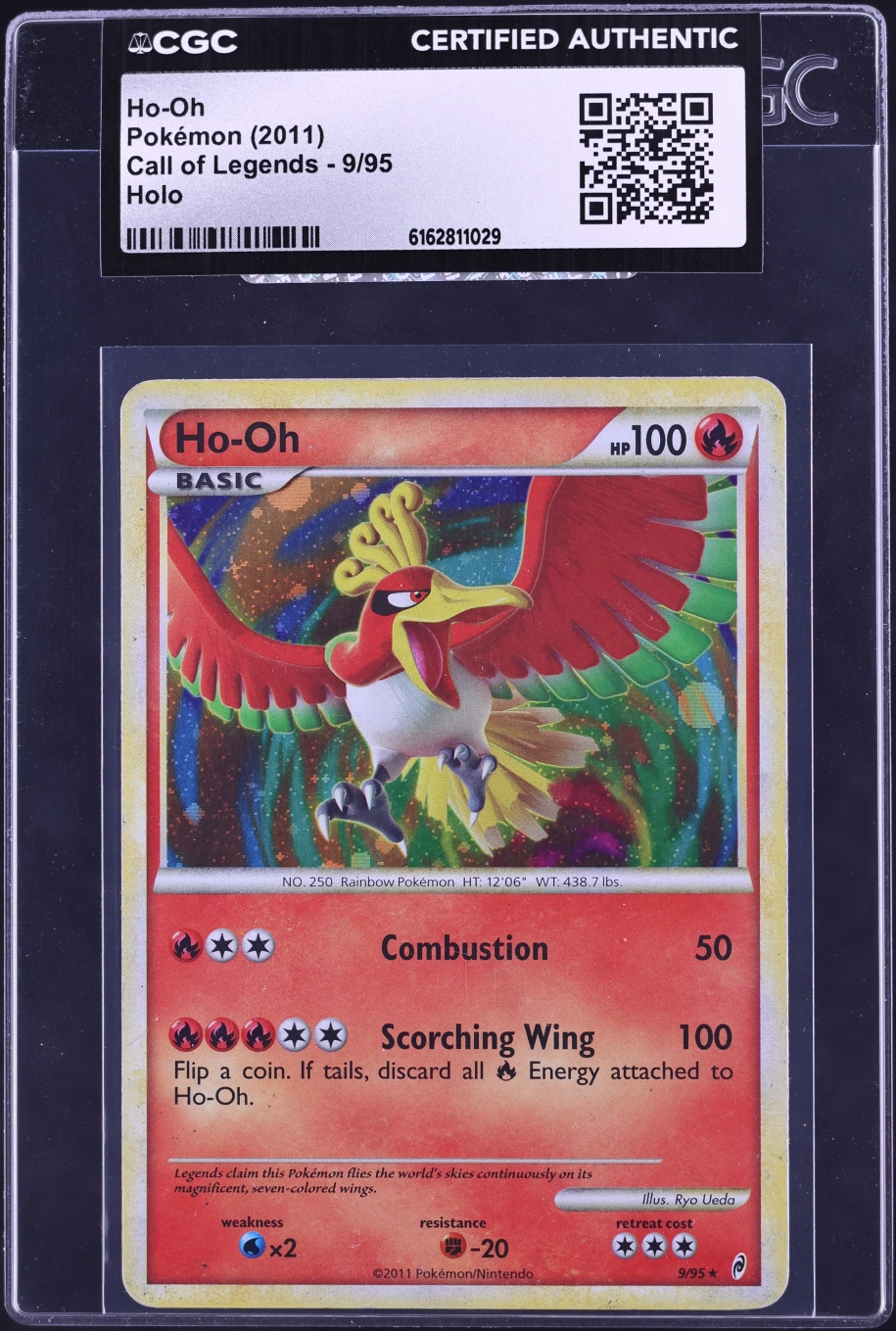 2011 Pokemon Call Of Legends Holo Ho-Oh #9 CGC AUTH