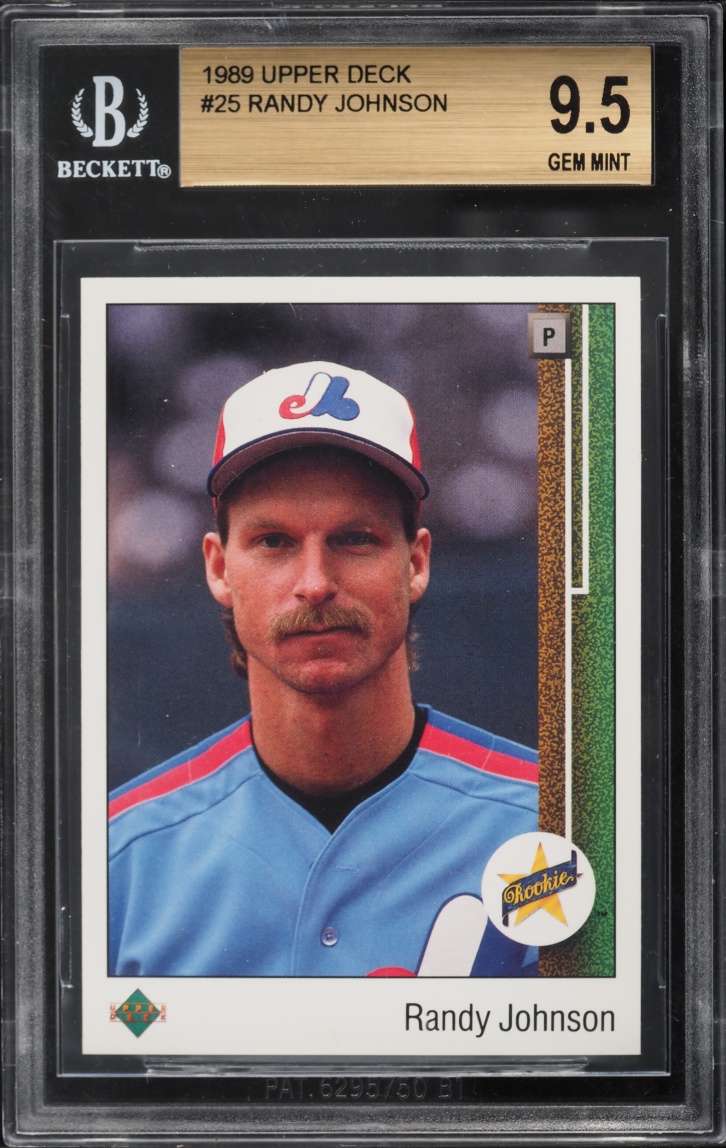 1989 Upper Deck Randy Johnson ROOKIE #25 BGS 9.5 GEM MINT