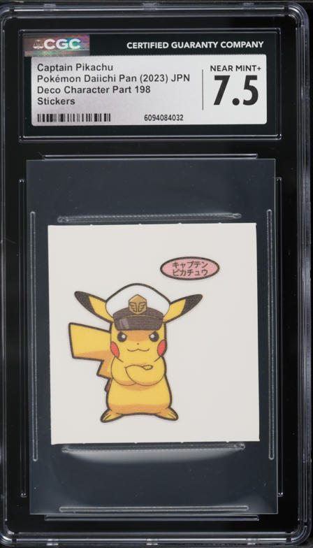 2025 Pokemon Chinese Gem Pack Vol. 1 Full Art Captain Pikachu #9