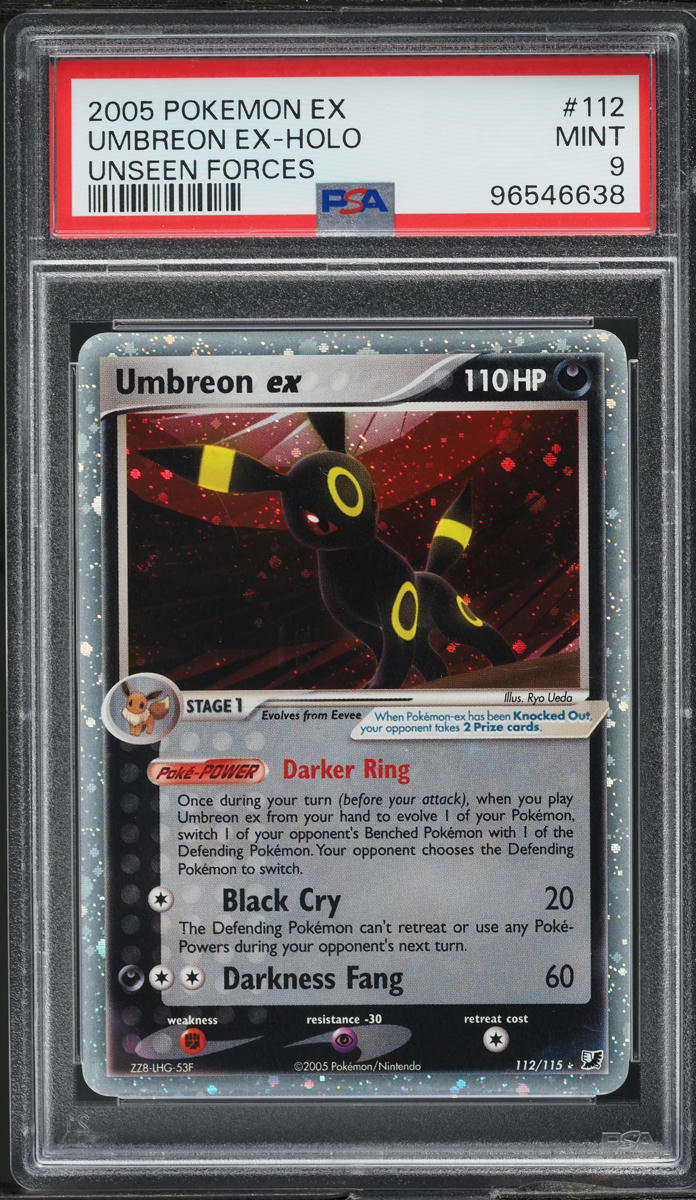 2005 Pokemon EX Unseen Forces Holo Umbreon ex #112 PSA 9 MINT