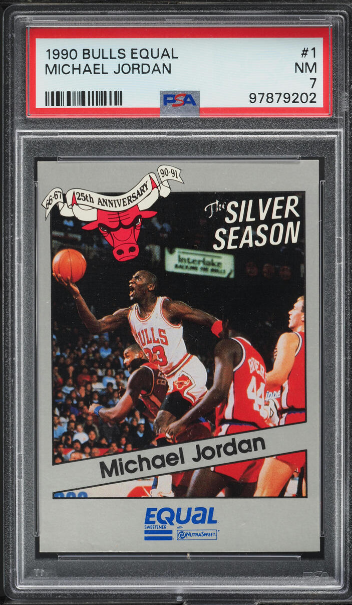1990 Star Equal Bulls Michael Jordan #1 PSA 7 NRMT on Fanatics Collect