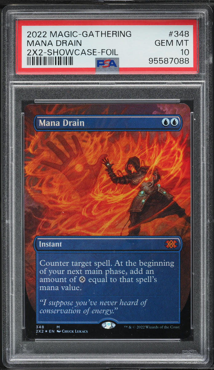 2022 Magic The Gathering MTG Double Masters Showcase Foil Mana Drain PSA 10 GEM