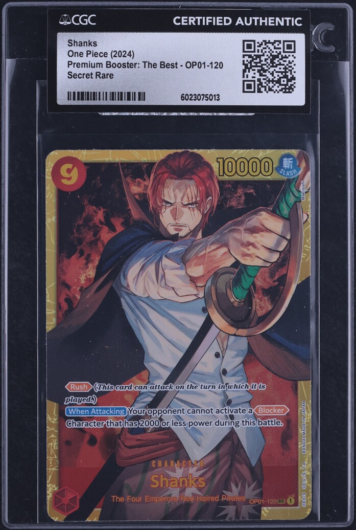2022 One Piece Japanese Romance Dawn Shanks #OP01-120 PSA 10