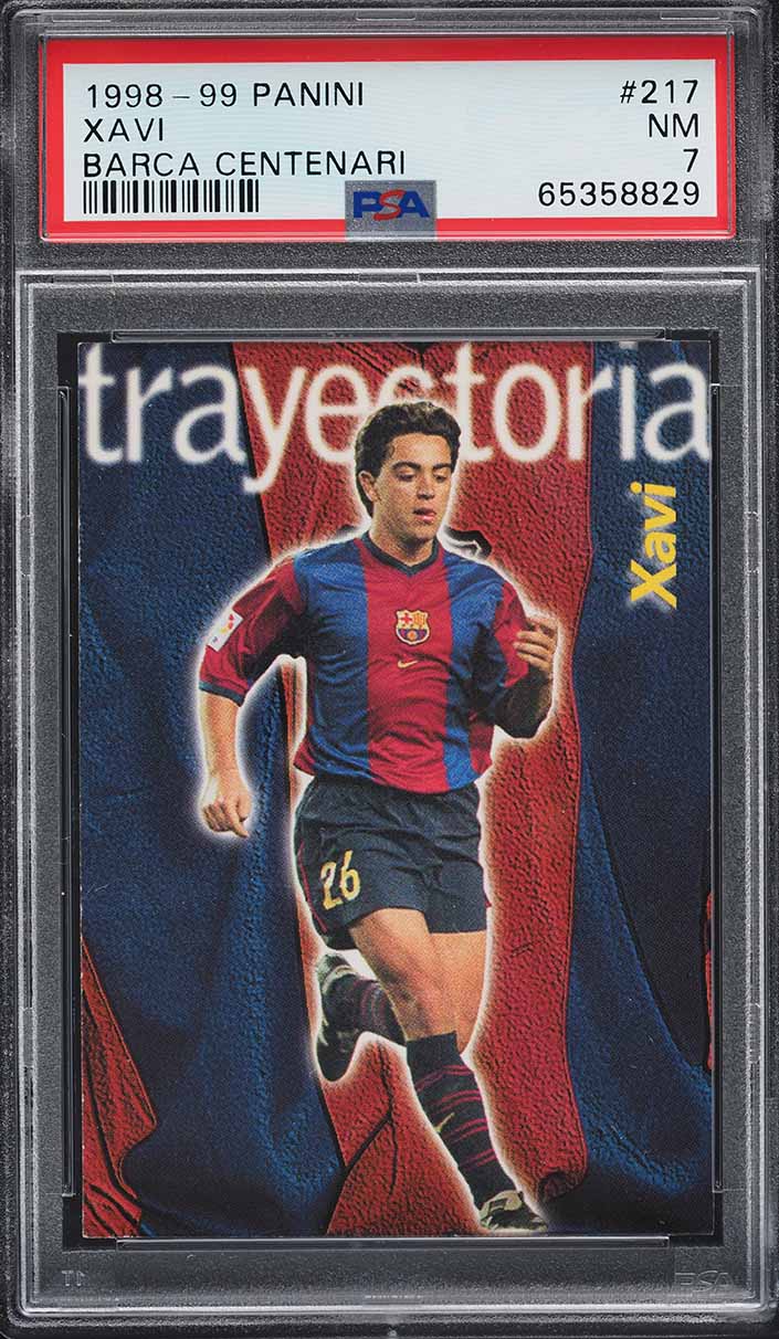 2012 Panini FC Barcelona Xavi #105 PSA 9 MINT on Fanatics Collect