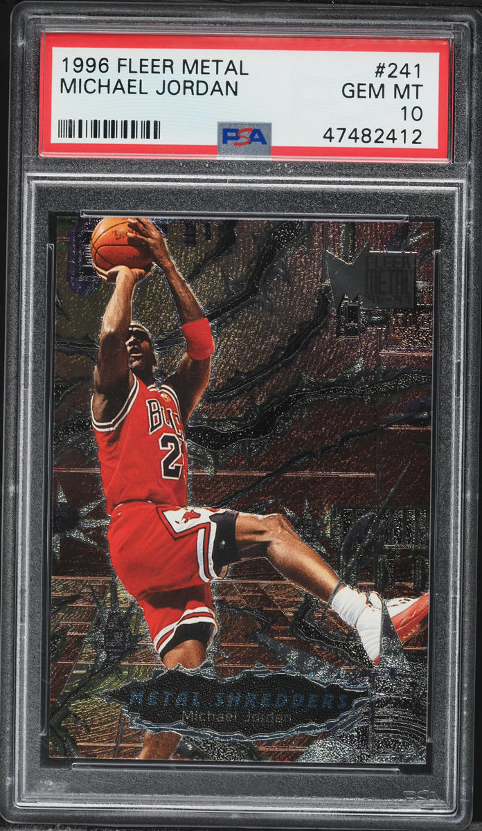 1996 Metal Shredders Michael Jordan #241 PSA 10 GEM MINT