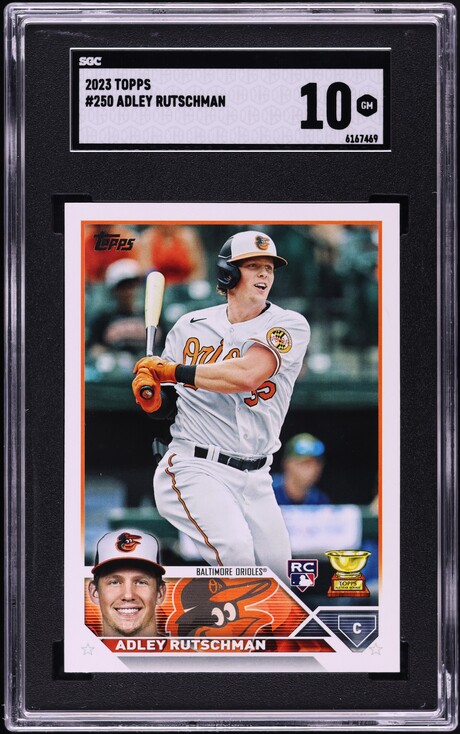 2023 Topps Adley Rutschman ROOKIE #250 SGC 10 GEM MINT on Fanatics