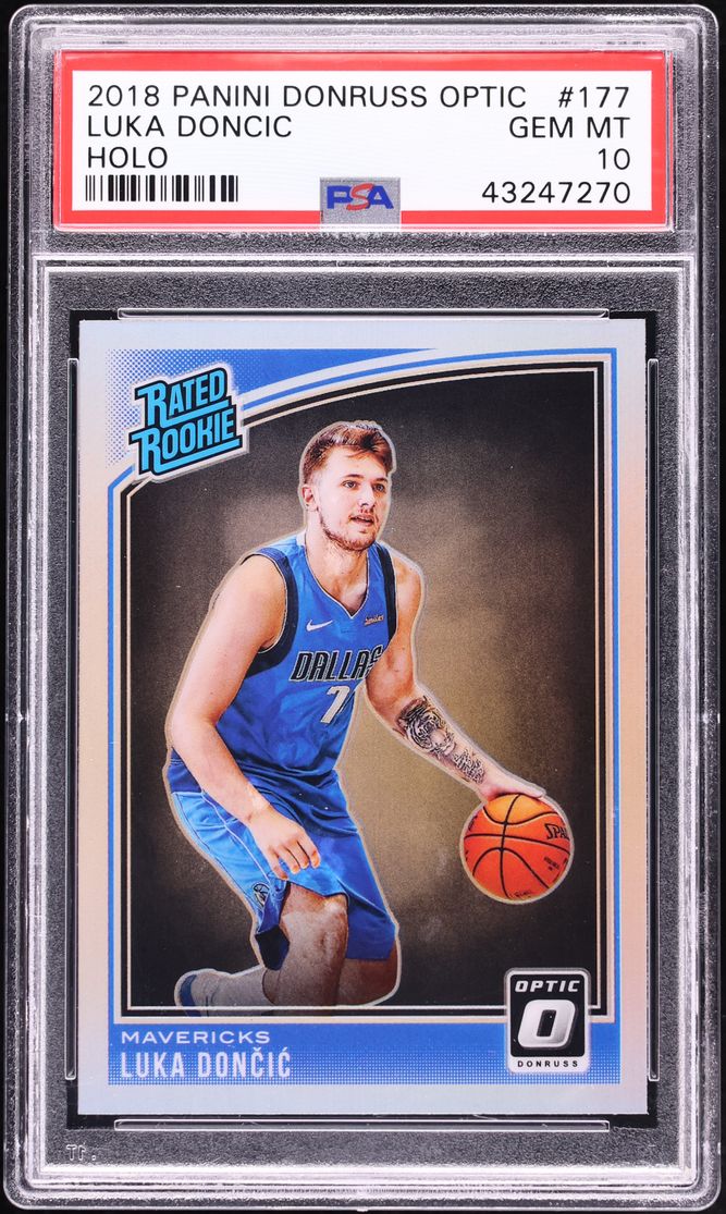 2018 Donruss Optic Holo Luka Doncic ROOKIE #177 PSA 10 GEM MINT