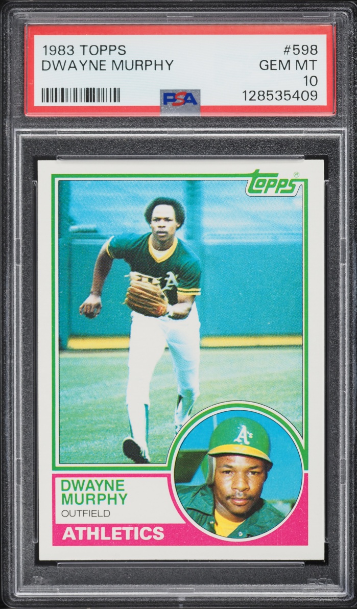 1983 Topps Dwayne Murphy #598 PSA 10 GEM MINT