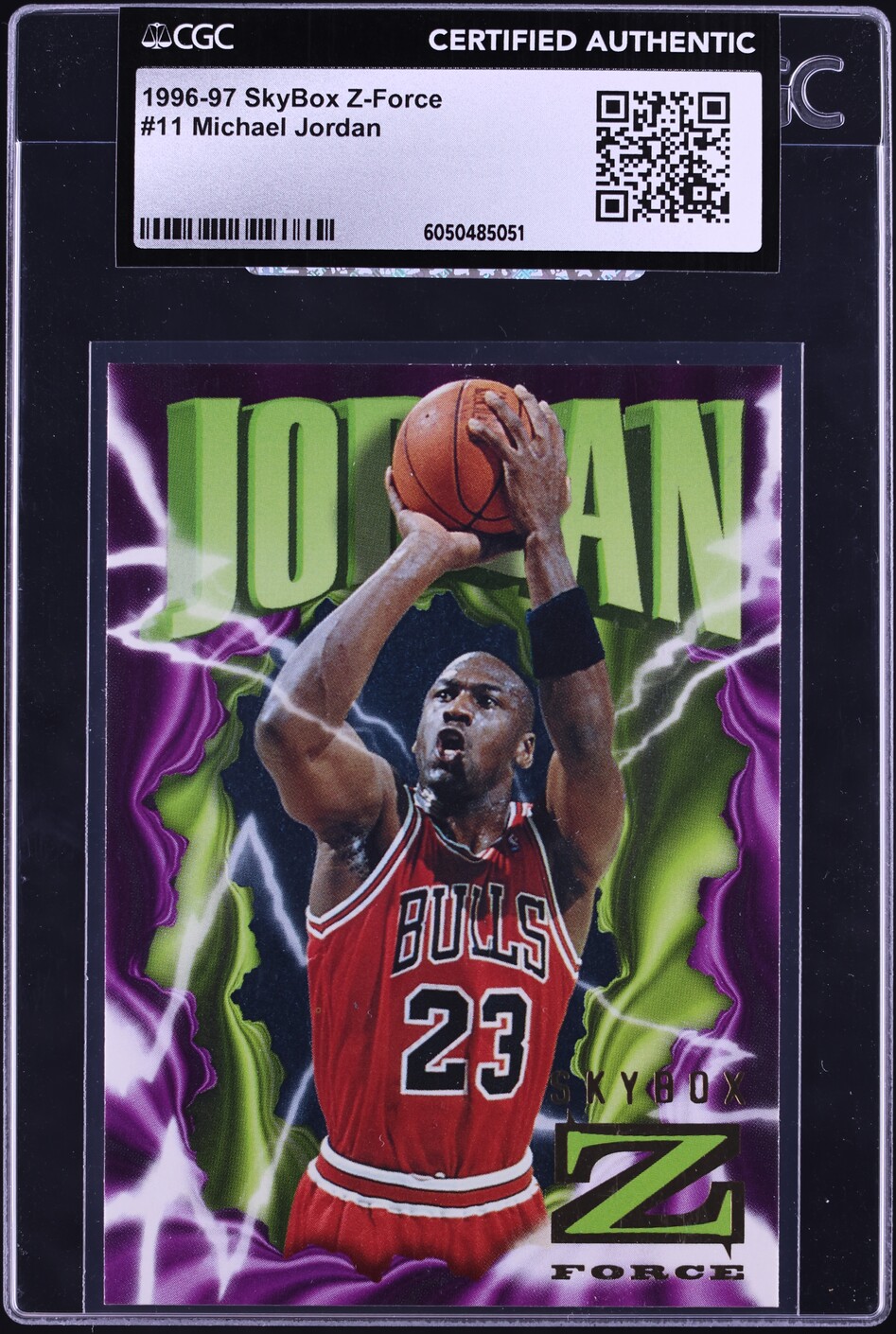 1996 Skybox Z-Force Michael Jordan #11 CGC AUTH