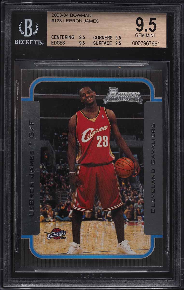 2003 Upper Deck Basketball LeBron James ROOKIE #301 BGS 8.5 NM-MT+