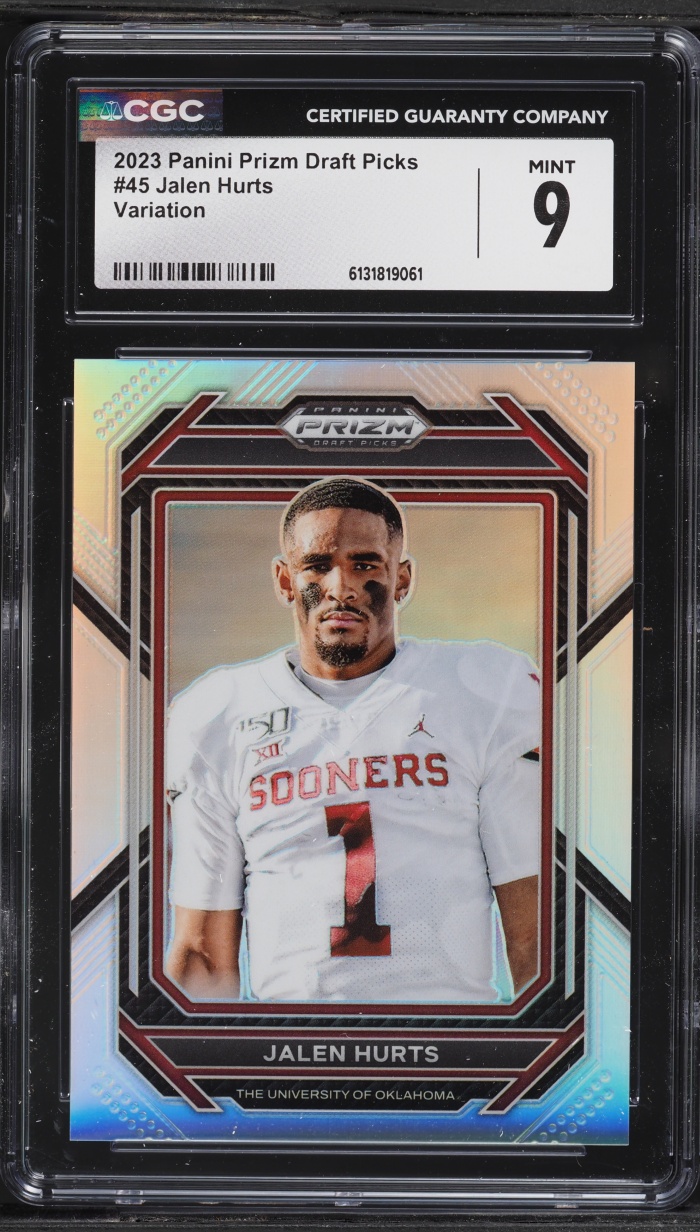 2023 Panini Prizm Draft Picks Variation Jalen Hurts #45 CGC 9 MINT