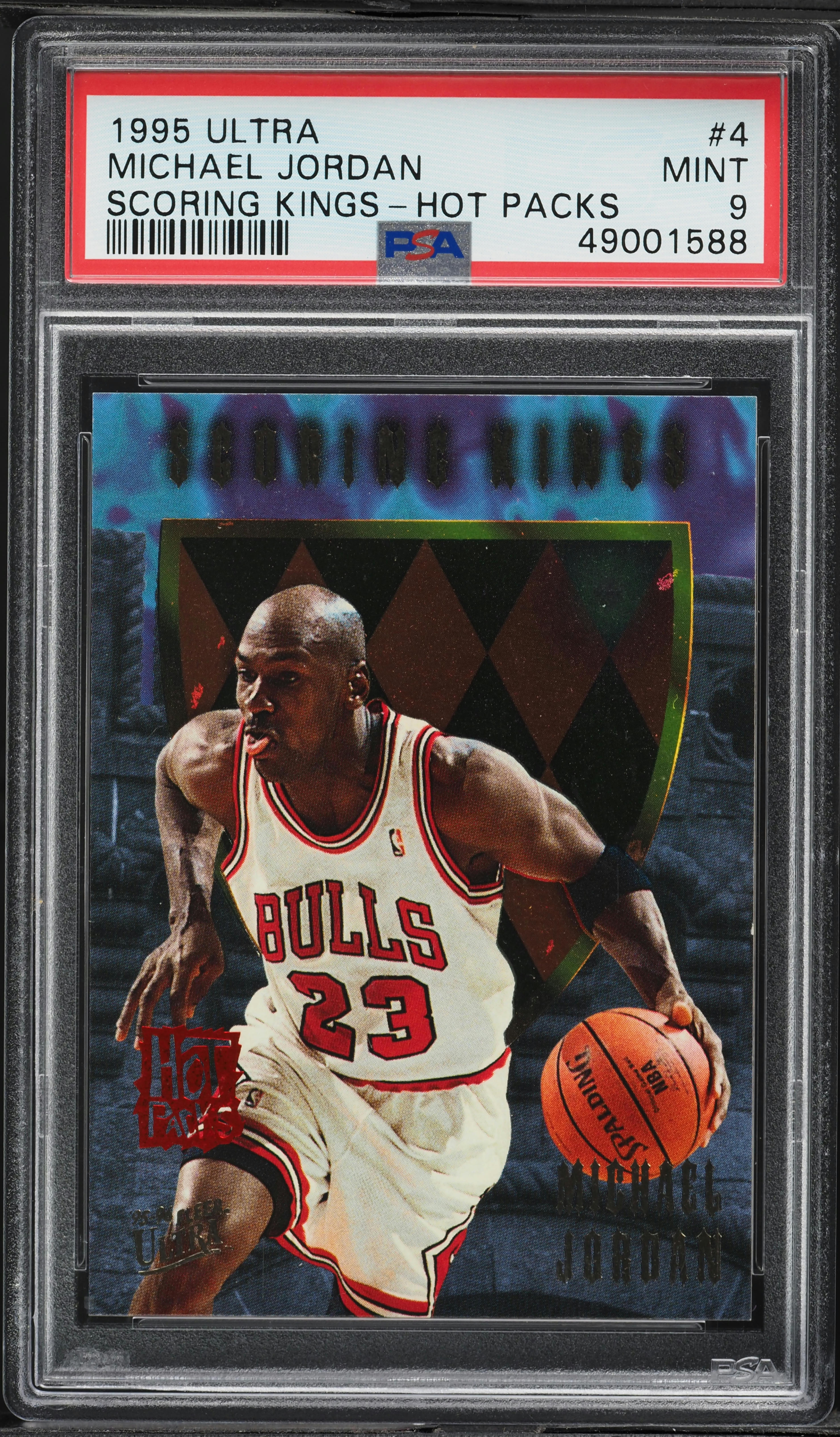 1995 Ultra Scoring Kings Hot Packs Michael Jordan #4 PSA MINT