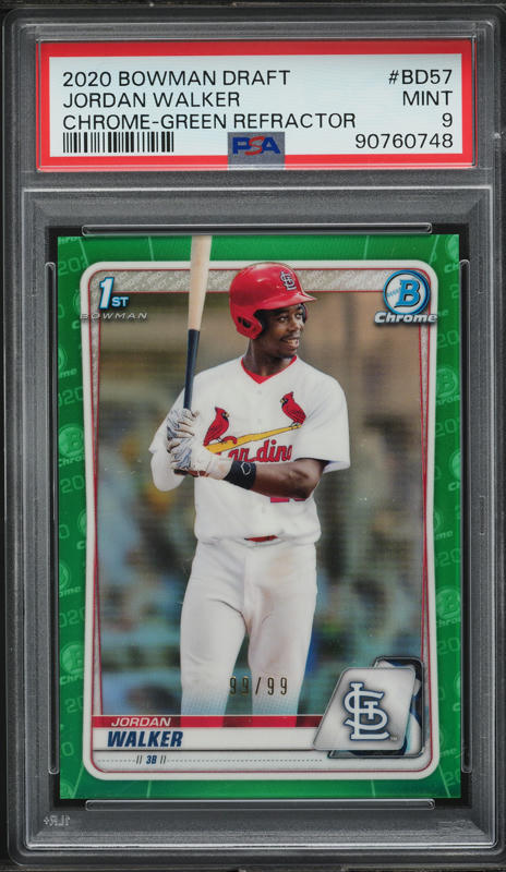 2020 Bowman's Best Of '20 Jordan Walker ROOKIE AUTO #B20-JW PSA 10