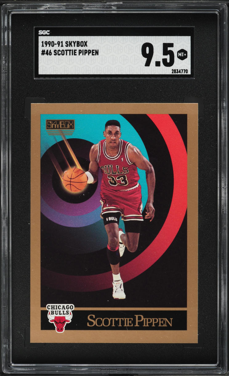 1990 Skybox Basketball Scottie Pippen 46 SGC 9.5 MINT+ on Fanatics Collect