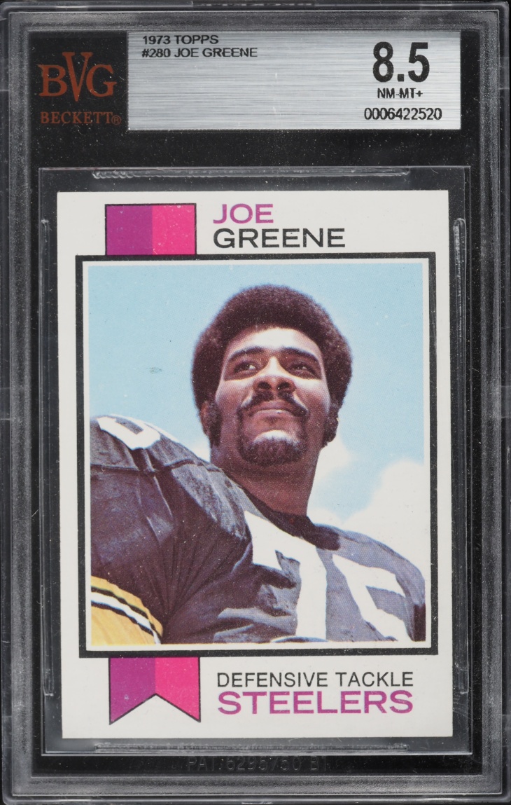 1973 Topps Football Joe Greene #280 BVG 8.5 NM-MT+