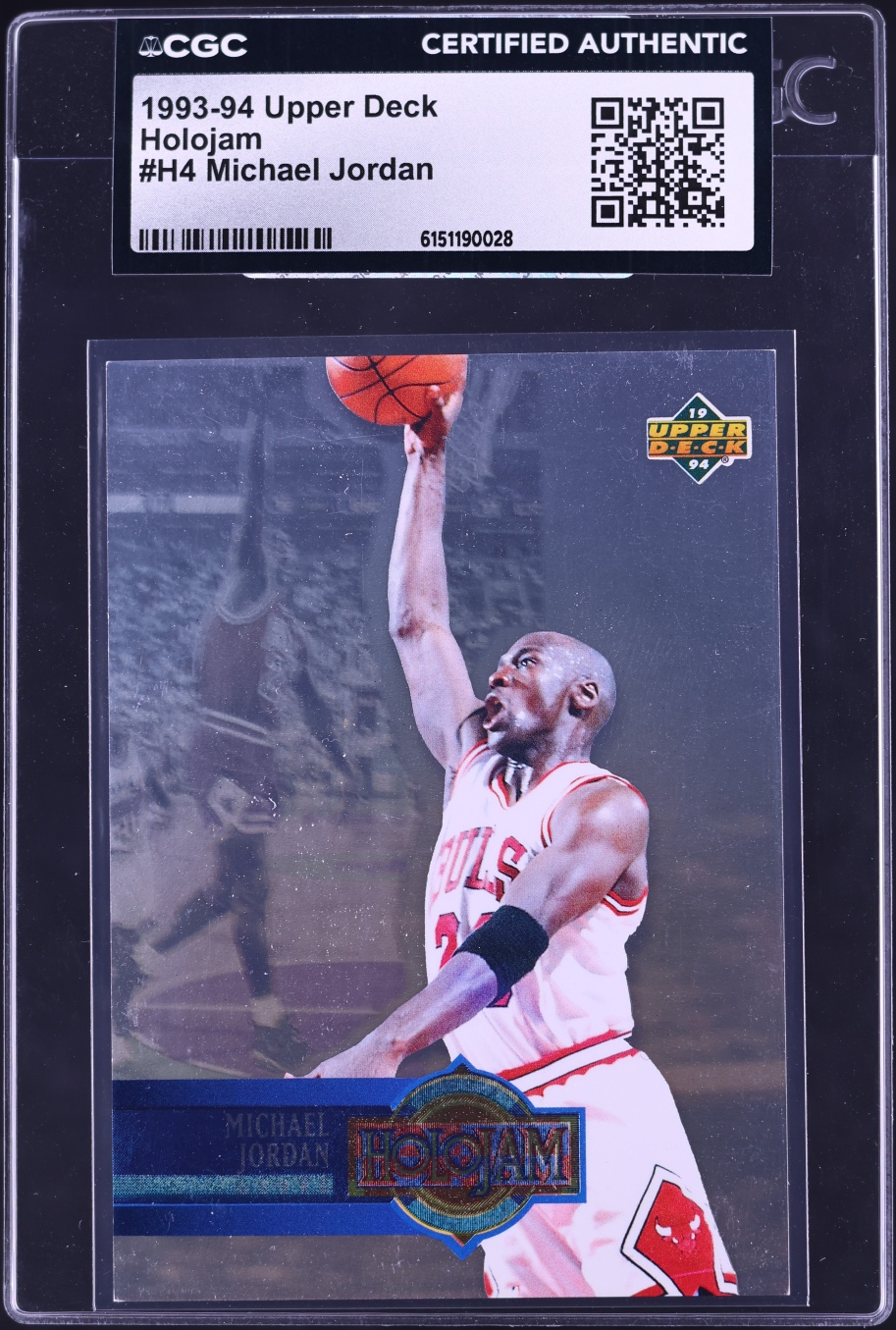 1993 Upper Deck Holojam Michael Jordan #H4 CGC AUTH