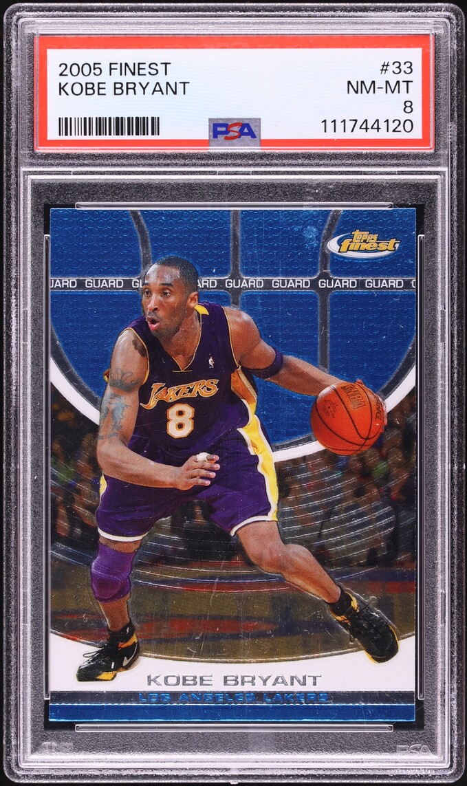 2005 Finest Basketball Kobe Bryant #33 PSA 8 NM-MT
