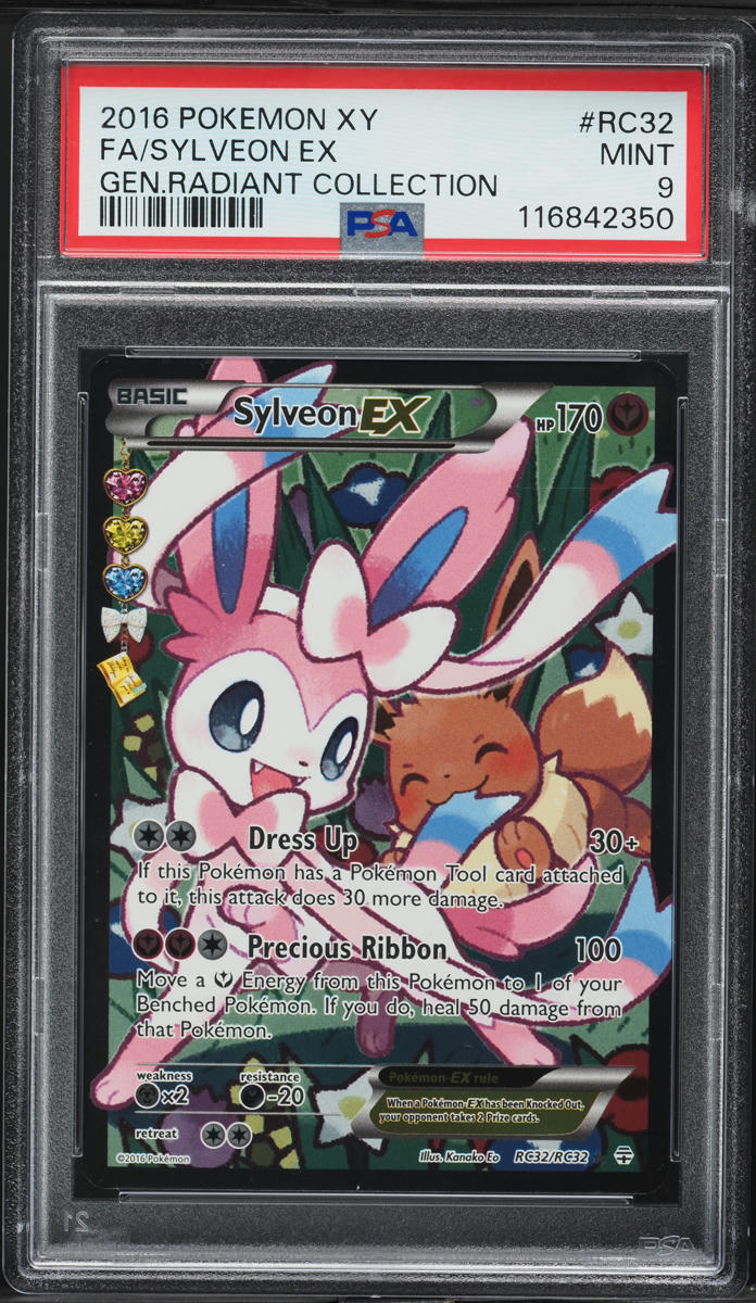 2016 Pokemon XY Generations Radiant Full Art Sylveon EX #RC32 PSA 9 MINT