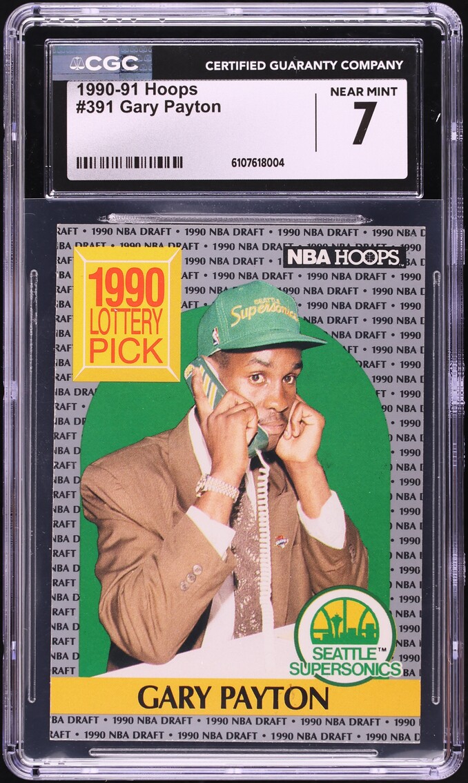 1990 Hoops Gary Payton ROOKIE #391 CGC 7 NRMT