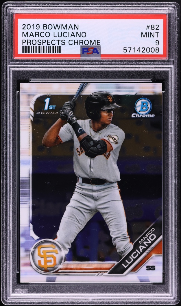 2019 Bowman Chrome Marco Luciano PROSPECT #BCP-82 PSA 9 MINT