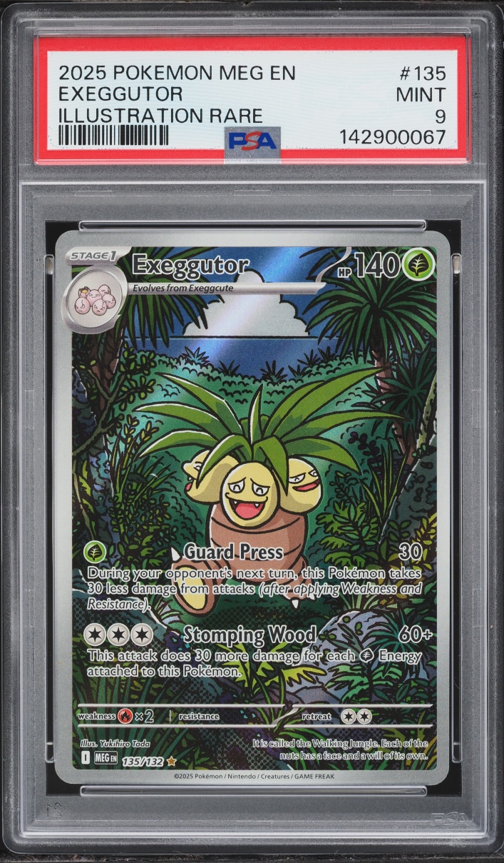 2025 Pokemon Mega Evolution IR Exeggutor #135 PSA 9 MINT
