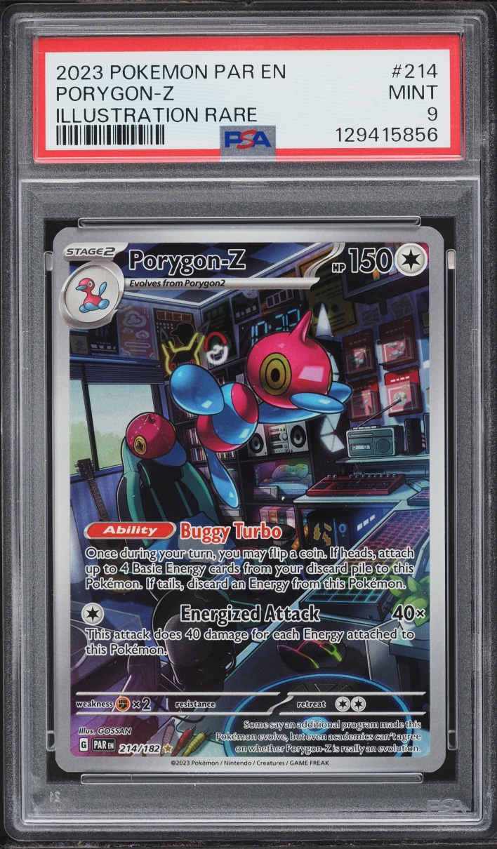 2023 Pokemon Scarlet & Violet Paradox Rift IR Porygon-Z #214 PSA 9 MINT