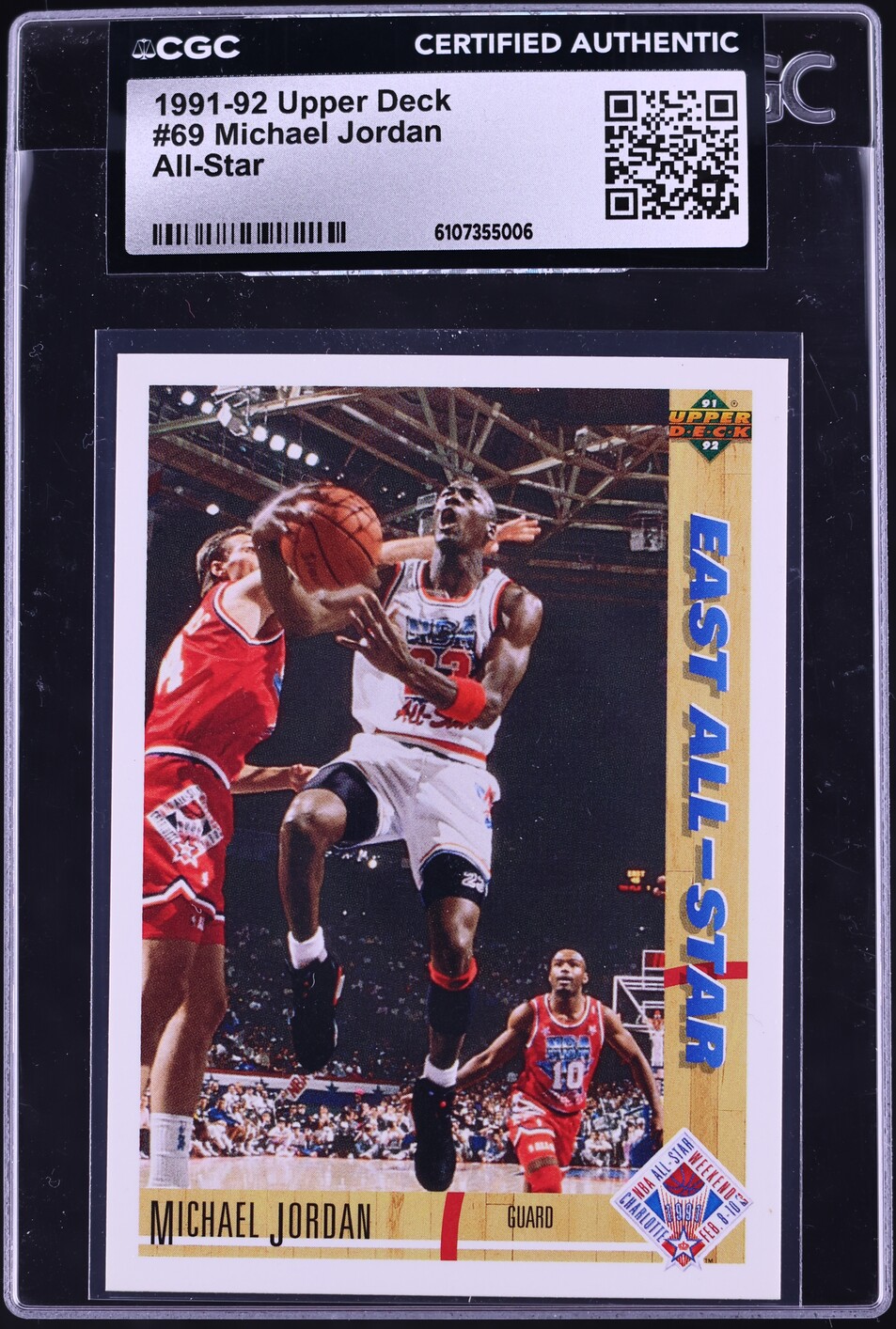 1991 Upper Deck All Star Michael Jordan #69 CGC AUTH