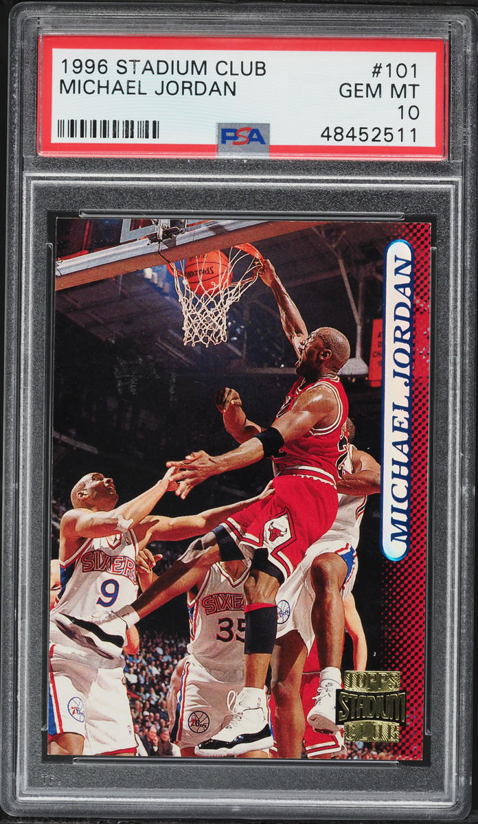 1996 Stadium Club Basketball Michael Jordan #101 PSA 10 GEM MINT
