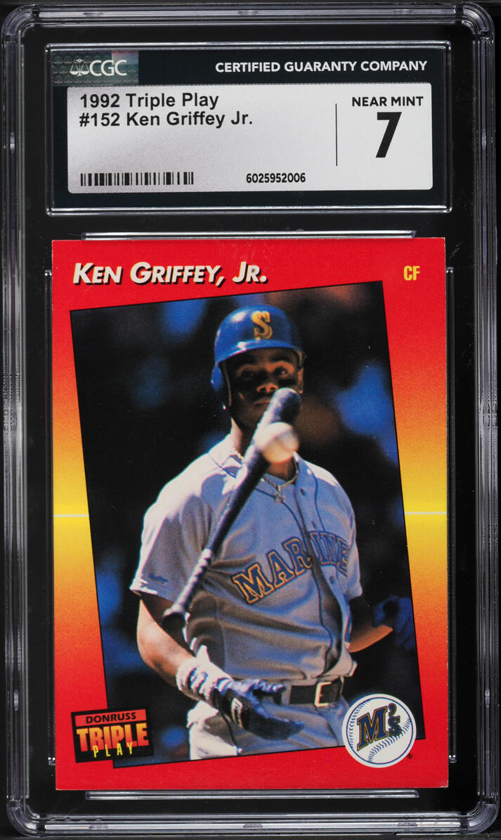 1992 Triple Play Ken Griffey Jr. #152 CGC 7 NRMT