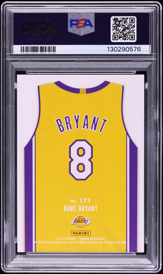 2018 Panini Threads Dazzle Kobe Bryant #171 PSA 10 GEM MINT