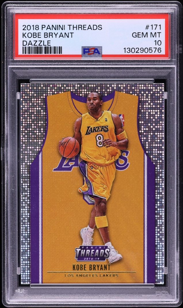 2018 Panini Threads Dazzle Kobe Bryant #171 PSA 10 GEM MINT