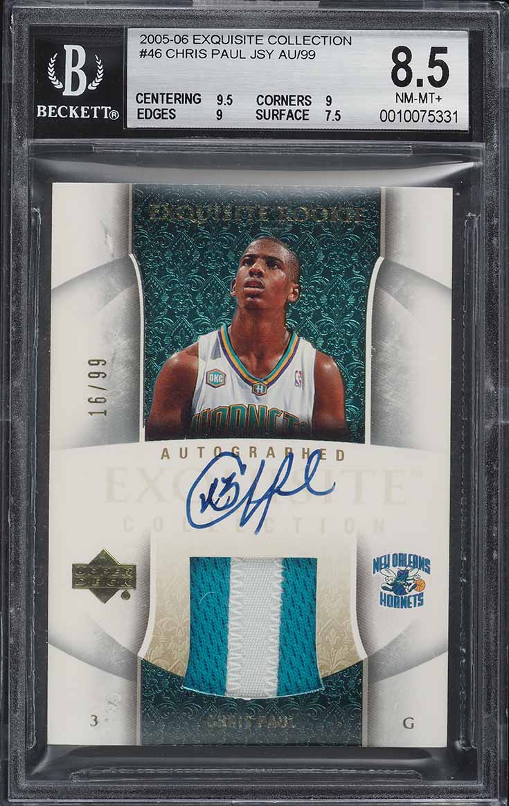 2005 Topps Chrome Gold Refractor Chris Paul ROOKIE /99 #168 BGS