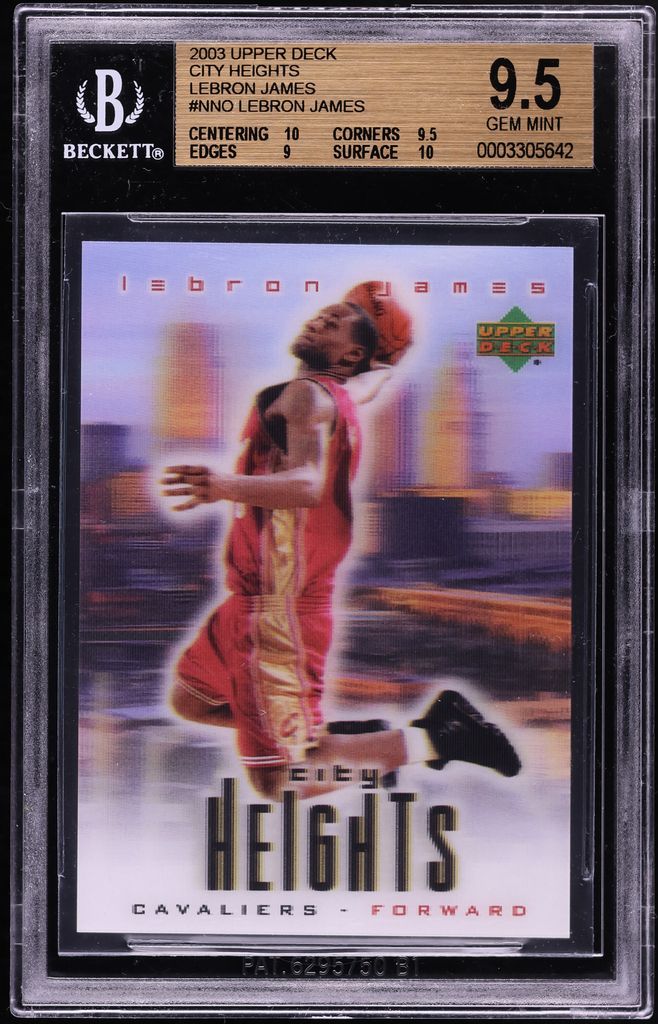 2003 Upper Deck City Heights LeBron James ROOKIE BGS 9.5 GEM MINT