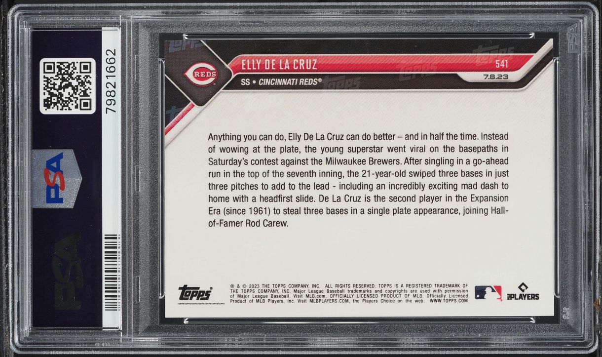 2023 Topps Now Elly De La Cruz PROSPECT #541 PSA 9 MINT