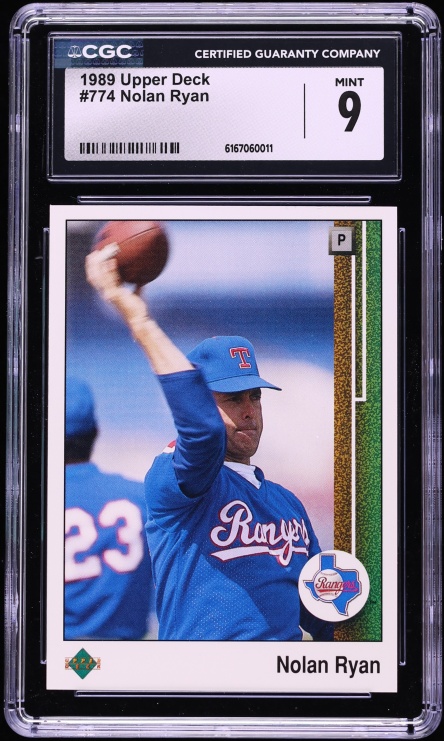 1989 Upper Deck Nolan Ryan #774 CGC 9 MINT