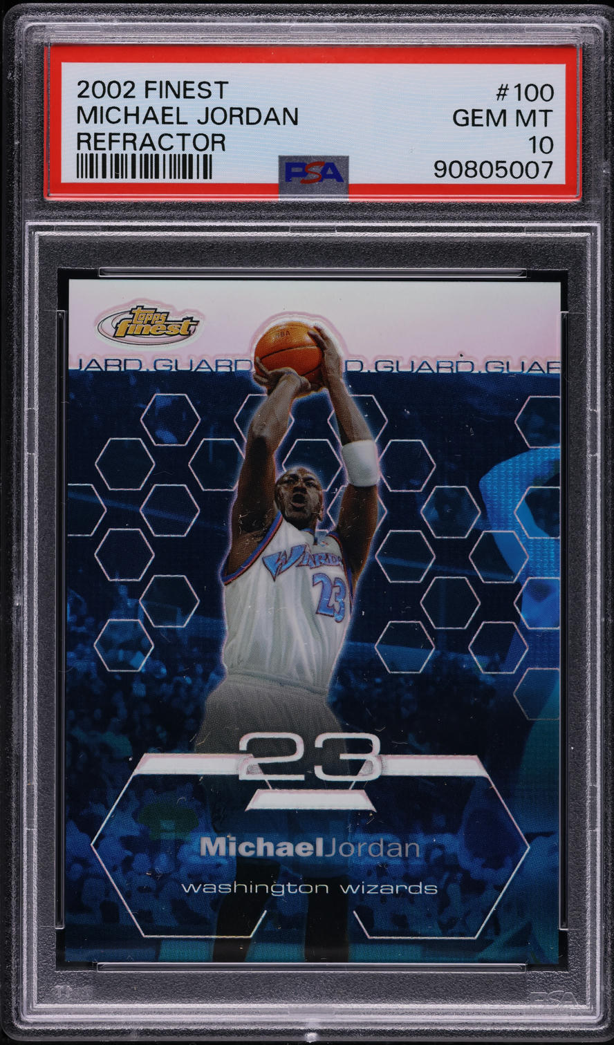 2002 Finest Refractor Michael Jordan /250 #100 PSA 10 GEM MINT