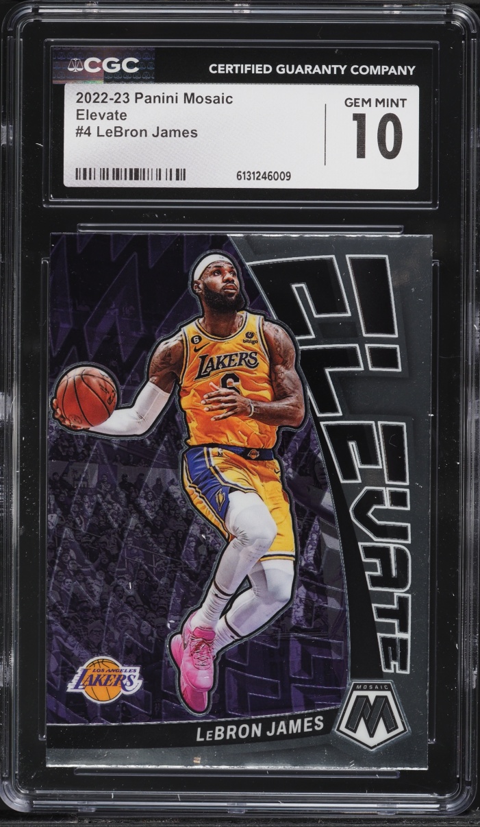 2022 Panini Mosaic Elevate LeBron James #4 CGC 10 GEM MINT