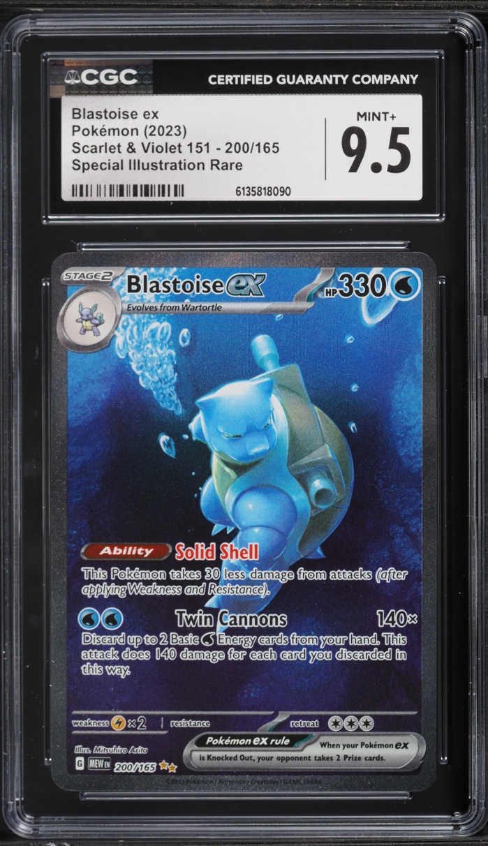 2023 Pokemon Scarlet & Violet 151 SIR Blastoise EX #200 CGC 9.5 MINT+