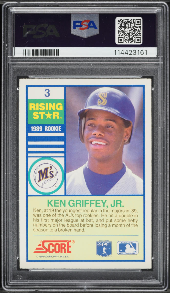 1990 Score Rising Stars Ken Griffey Jr. #3 PSA 9 MINT