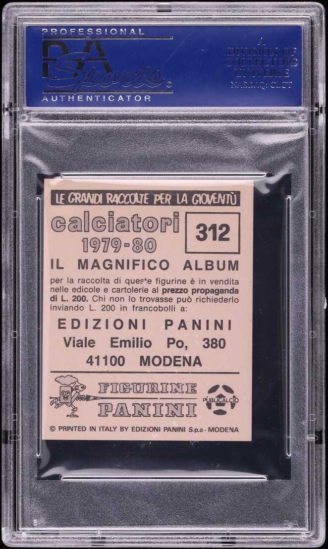 1979 Panini Calciatori Diego Maradona ROOKIE #312 PSA 8 NM-MT - Photo 2