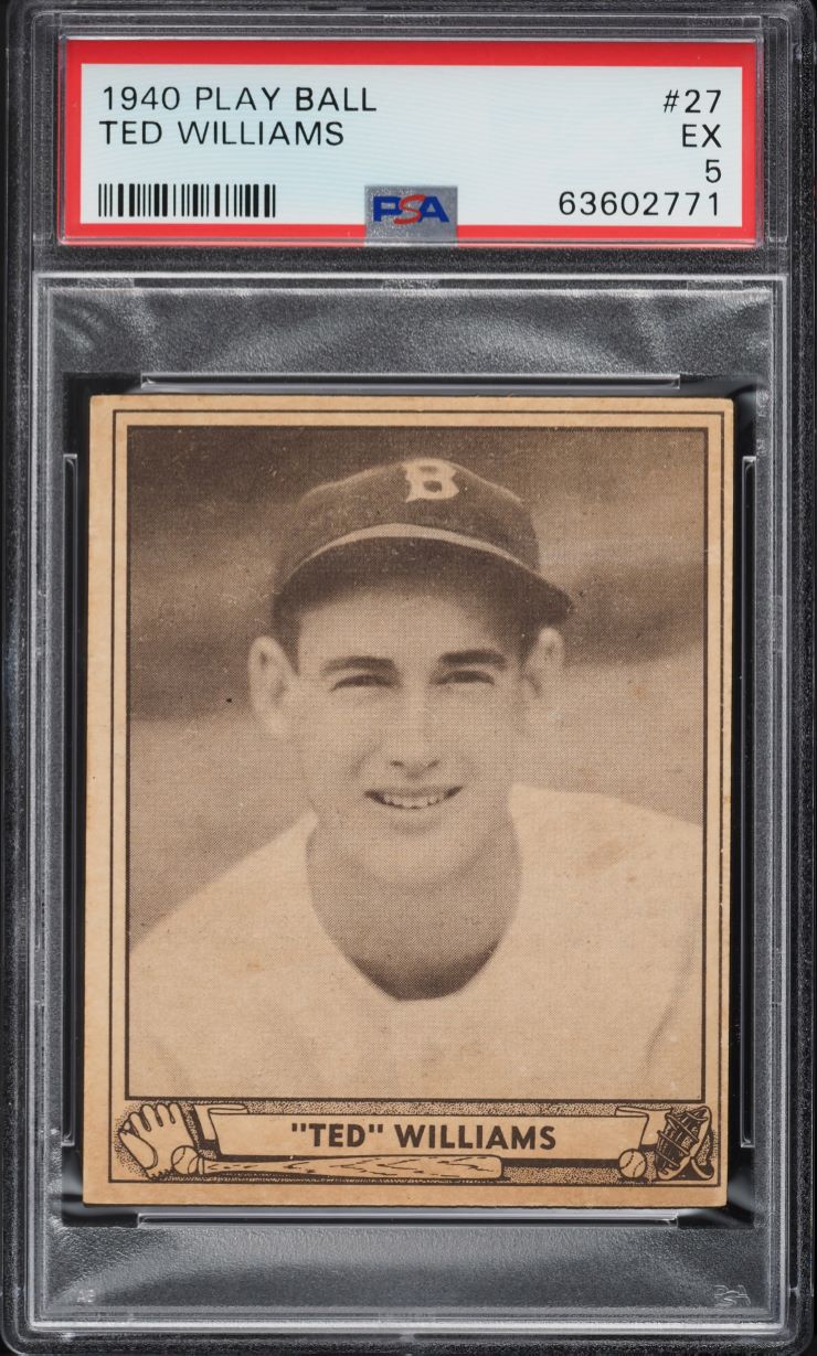 1940 Play Ball Ted Williams #27 PSA 5 EX