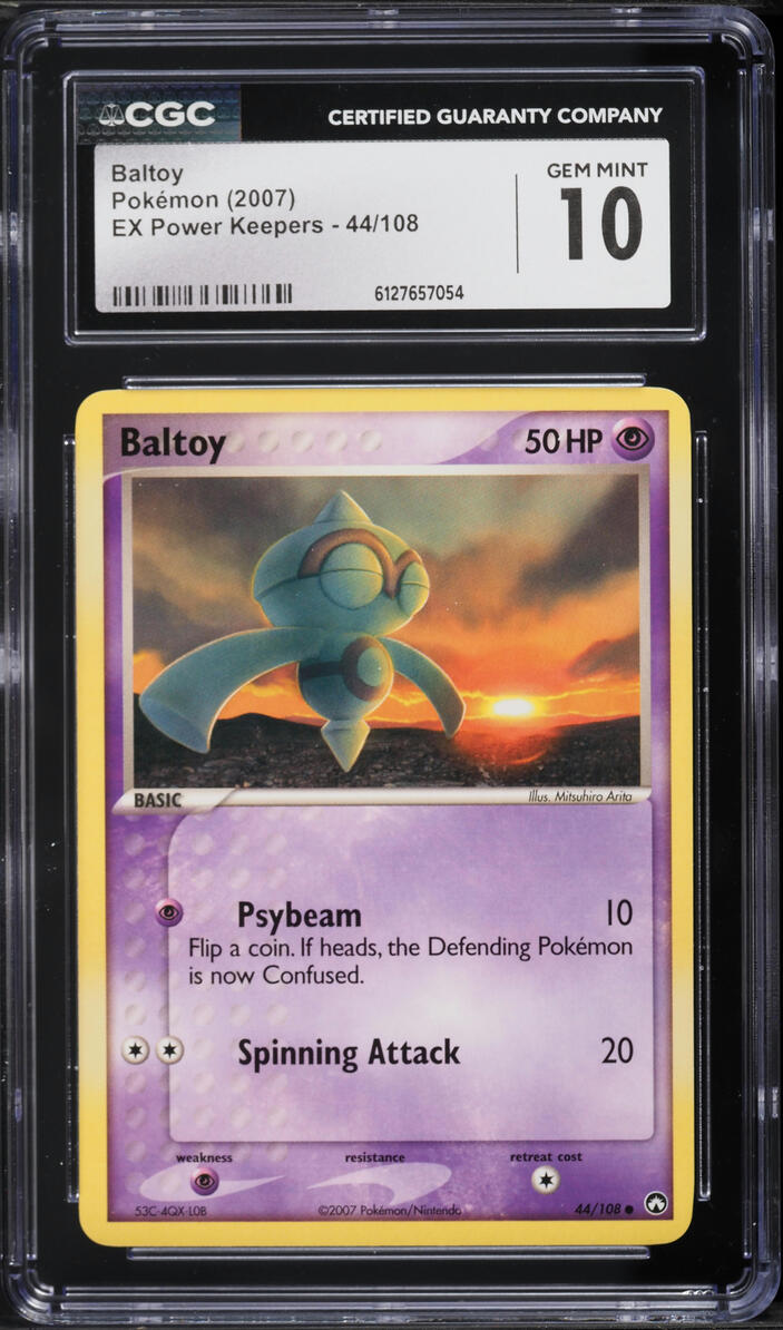2007 Pokemon EX Power Keepers Baltoy #44 CGC 10 GEM MINT